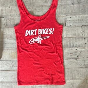 Time and Tru Red Tank Top